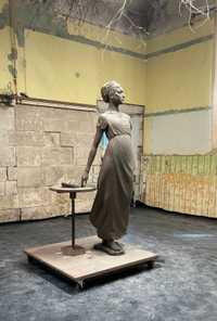 Clay model of finished sculpture prior to casting
